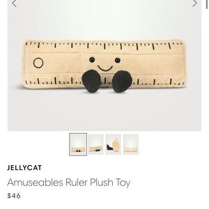 Jellycat Amuseables Ruler Plush - Cream and Black